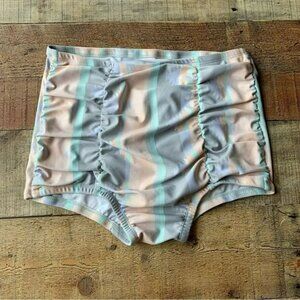 Uintah Collection womens pastel tribal print high waisted bikini bottom -XS